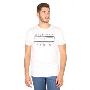 Tommy Hilfiger pánské bílé tričko Basic - XXL (100)
